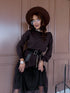 Tilla kleita + džemperis "DAILY SET" - CHOCO